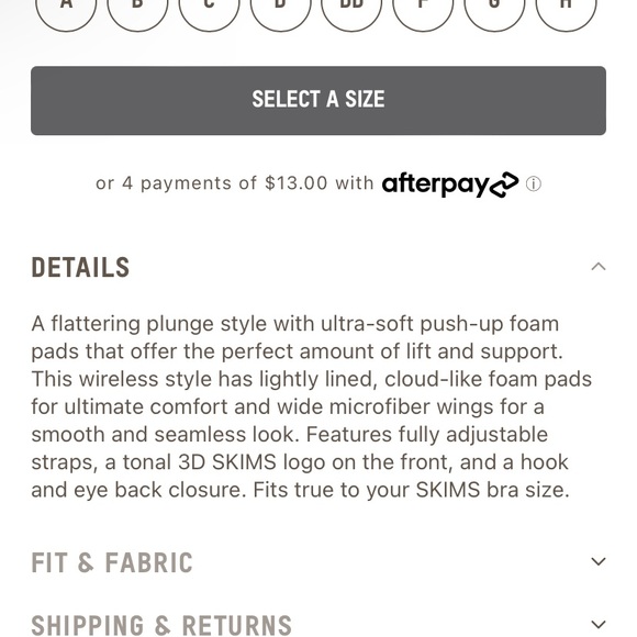 COPY - Skims 34 D Onyx wireless push up - Picture 9 of 9